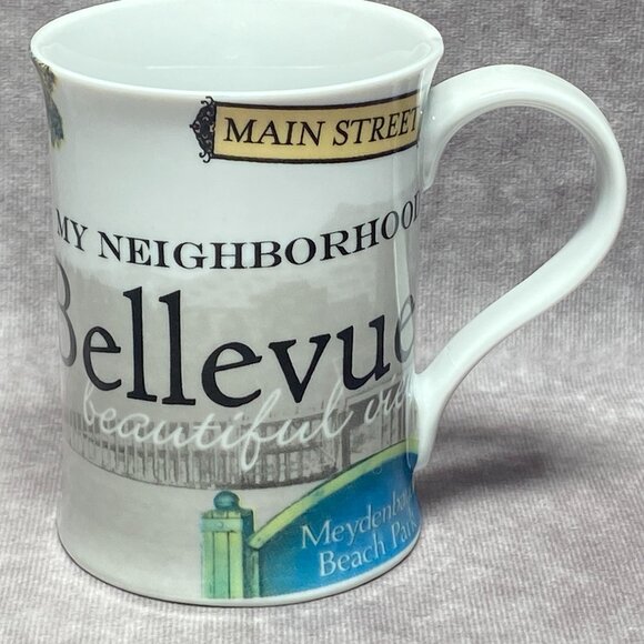 My Neighborhood Coffee Mug Bellevue, Wa Seattle Series by Rosanna Tea Cup  (A) - Picture 2 of 11